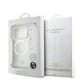 iPhone 17 Pro Guess IML Glitter Script Rem-deksel - MagSafe-kompatibel - gjennomsiktig