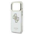 iPhone 17 Pro Guess Mirror 4G Glitter Logo Hybrid-deksel - MagSafe-kompatibel - Gull