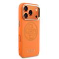 iPhone 17 Pro Guess Perforated 4G Logo-deksel - MagSafe-kompatibelt - oransje