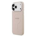 iPhone 17 Pro Guess Saffiano Hybrid-deksel - MagSafe Kompatibel - Rosa