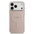 iPhone 17 Pro Guess Saffiano Hybrid-deksel - MagSafe Kompatibel - Rosa