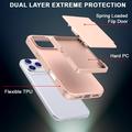 iPhone 17 Pro Hybrid-deksel med Speil og Kortholder - Rosa