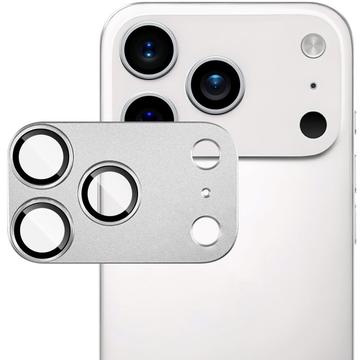 iPhone 17 Pro Imak Fullt deksel i metall og herdet glass kameralinsebeskyttelse - Sølv