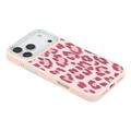 iPhone 17 Pro Jaucase leopardprint magnetisk hybriddeksel - Rosa