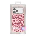 iPhone 17 Pro Jaucase leopardprint magnetisk hybriddeksel - Rosa