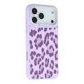 iPhone 17 Pro Jaucase leopardprint magnetisk hybriddeksel - Lilla