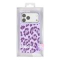 iPhone 17 Pro Jaucase leopardprint magnetisk hybriddeksel - Lilla