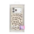 iPhone 17 Pro Jaucase leopardprint magnetisk hybriddeksel - Hvit