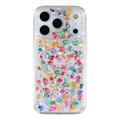 iPhone 17 Pro Jaucase Naturstein epoxy-deksel - Hvit