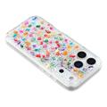 iPhone 17 Pro Jaucase Naturstein epoxy-deksel - Hvit