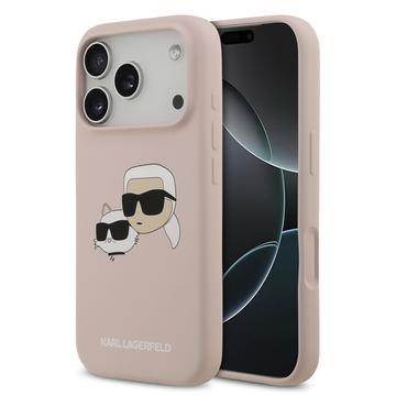 iPhone 17 Pro Karl Lagerfeld Double Heads MagSafe-deksel i flytende silikon