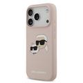 iPhone 17 Pro Karl Lagerfeld Double Heads MagSafe-deksel i flytende silikon