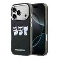 iPhone 17 Pro Karl Lagerfeld IML Choupette Trio Watercolor-deksel - MagSafe-kompatibelt - svart