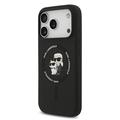 iPhone 17 Pro Karl Lagerfeld Karl and Choupette MagSafe-deksel i flytende silikon