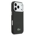 iPhone 17 Pro Lacoste Iconic Petit Pique Metal Logo-deksel - MagSafe-kompatibel - Svart
