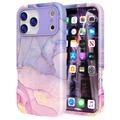 iPhone 17 Pro Luksuriøst Marmor Hybrid-deksel