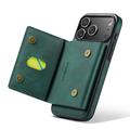 iPhone 17 Pro MagKing K2 MagSafe-etui med avtakbar lommebok - grønn