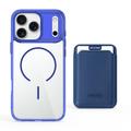 iPhone 17 Pro MagSafe-deksel med kortholder - safir / gjennomsiktig