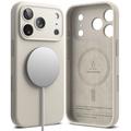 iPhone 17 Pro Max/18 Pro Max Ringke Liquid Silicone MagSafe Deksel - Stein