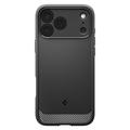 iPhone 17 Pro Max/18 Pro Max Spigen Rugged Armor Mag TPU-deksel - Svart