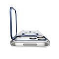 iPhone 17 Pro Max/18 Pro Max Spigen Ultra Hybrid Optik S MagSafe-deksel - dypblå / gjennomsiktig
