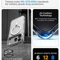 iPhone 17 Pro Max/18 Pro Max Spigen Ultra Hybrid Optik S MagSafe-deksel - sølv / gjennomsiktig
