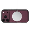 iPhone 17 Pro Max/18 Pro Max Tech-Protect 2-i-1 lommeboketui - kompatibel med Magsafe - Burgunderrød