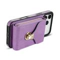 iPhone 17 Pro Max Alt-i-ett-deksel med lommebok og stropp - Lilla