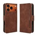 iPhone 17 Pro Max/18 Pro Max Kortholder Lommebokveske - brun