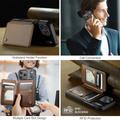 iPhone 17 Pro Max Caseme C22-etui RFID-kortlommebok - brun