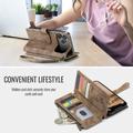 iPhone 17 Pro Max Caseme C30 Multifunksjonell Lommebok-deksel - Brun