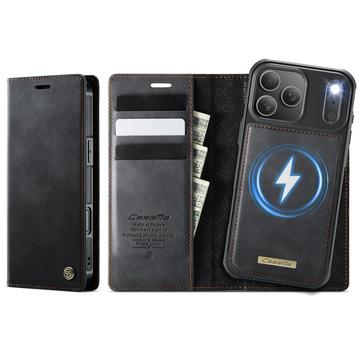 iPhone 17 Pro Max Caseme C49 2-i-1 avtakbar lommebokveske - MagSafe-kompatibel, RFID - Svart