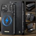 iPhone 17 Pro Max Caseme C49 2-i-1 avtakbar lommebokveske - MagSafe-kompatibel, RFID - Svart
