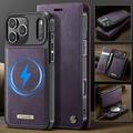 iPhone 17 Pro Max Caseme C49 2-i-1 avtakbar lommebokveske - MagSafe-kompatibel, RFID - Lilla