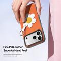 iPhone 17 Pro Max Dux Ducis Luvy-deksel med fingerring/håndstropp - Oransje / Tusenfryd