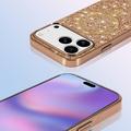 iPhone 17 Pro Max Galvanisert glitter-deksel - MagSafe-kompatibel - gull