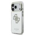 iPhone 17 Pro Max Guess Mirror 4G Glitter Logo Hybrid-deksel - MagSafe-kompatibel - Gull