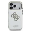 iPhone 17 Pro Max Guess Mirror 4G Glitter Logo Hybrid-deksel - MagSafe-kompatibel - Gull