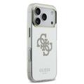 iPhone 17 Pro Max Guess Mirror 4G Glitter Logo Hybrid-deksel - MagSafe-kompatibel - Gull