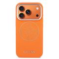 iPhone 17 Pro Max Guess Perforated 4G Logo-deksel - MagSafe-kompatibelt - oransje