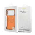 iPhone 17 Pro Max Guess Perforated 4G Logo-deksel - MagSafe-kompatibelt - oransje