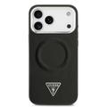 iPhone 17 Pro Max Guess Triangle Logo-deksel - MagSafe-kompatibel - Svart