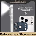 iPhone 17 Pro Max Imak Fullt deksel i metall og herdet glass kameralinsebeskyttelse - blå
