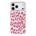 iPhone 17 Pro Max Jaucase leopardprint magnetisk hybriddeksel - Rosa