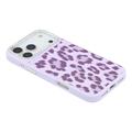 iPhone 17 Pro Max Jaucase leopardprint magnetisk hybriddeksel - Lilla
