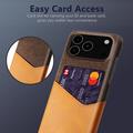 iPhone 17 Pro Max/18 Pro Max KSQ Deksel med Kort Lomme - Oransje