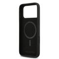 iPhone 17 Pro Max Karl Lagerfeld Double Heads MagSafe-deksel i flytende silikon - Svart