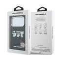 iPhone 17 Pro Max Karl Lagerfeld IML Choupette Trio Watercolor-deksel - MagSafe-kompatibelt - svart