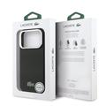 iPhone 17 Pro Max Lacoste Iconic Petit Pique Metal Logo-deksel - MagSafe-kompatibel - Svart