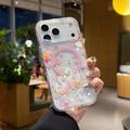 iPhone 17 Pro Max magnetisk-deksel med innebygde rhinestones - Svaner